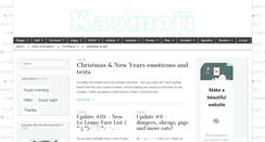 Desktop Screenshot of cutekaomoji.com